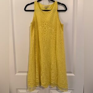 Max Studio Sunny Yellow Textured Mini Dress